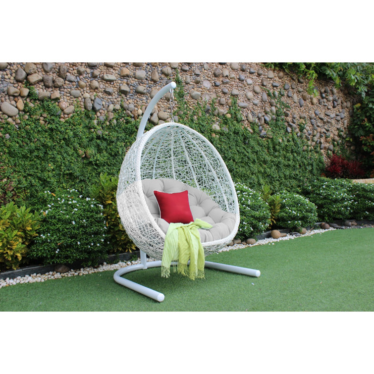 Hanging chair discount with stand b&m